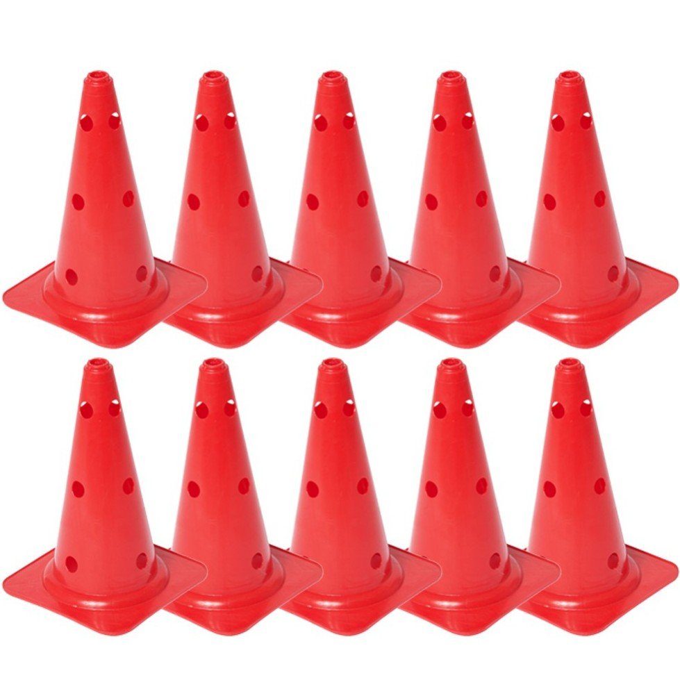 Multifunctionele pion 40 cm 10 stuks Geel Cawila