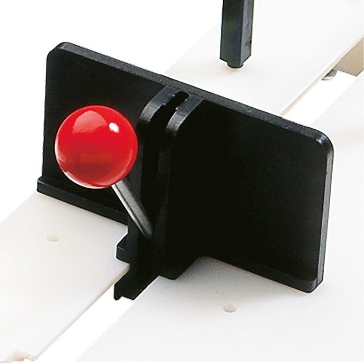 Fixeerplank knop