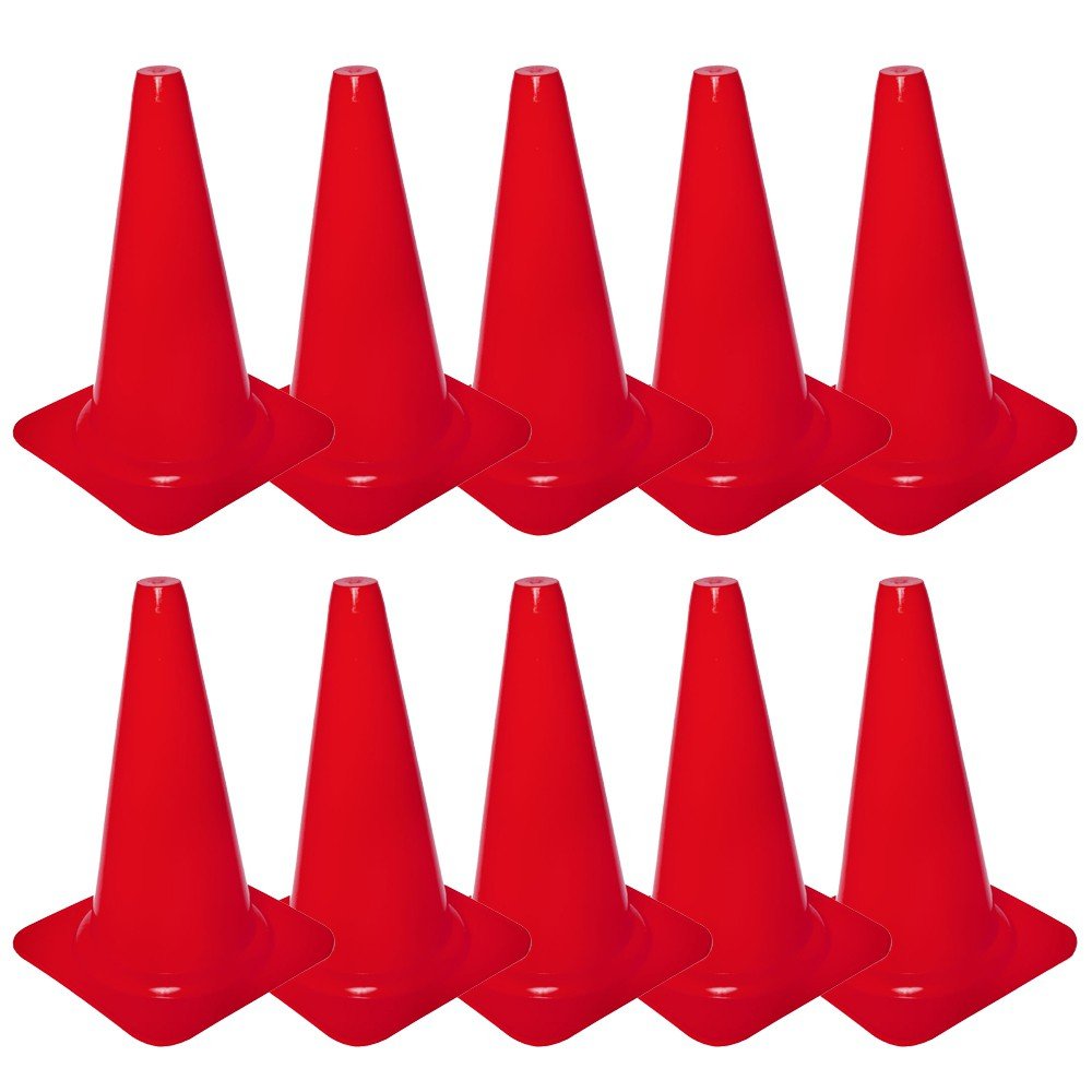 Pion Pro 40 cm 10 stuks Rood Cawila