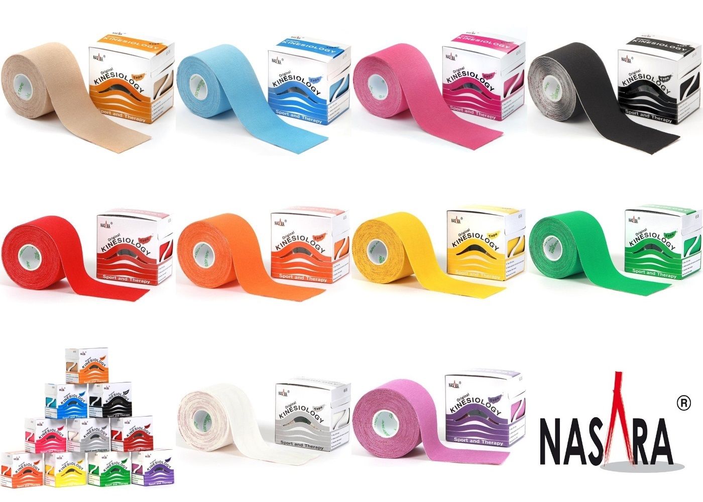 Tape Nasara 7,5 cm Beige