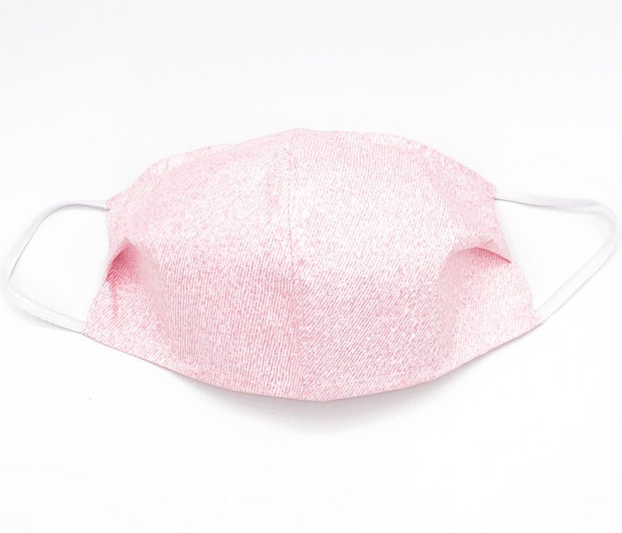 Wasbaar mondkapje stof Roze Denim