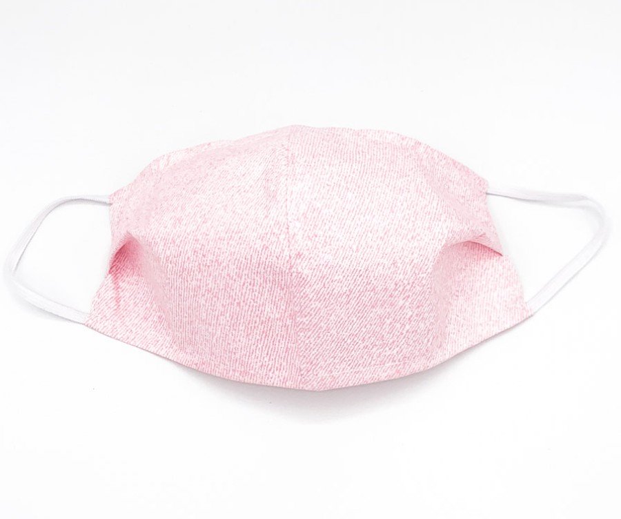 Wasbare mondkapjes stof Roze Denim 50 st - Large