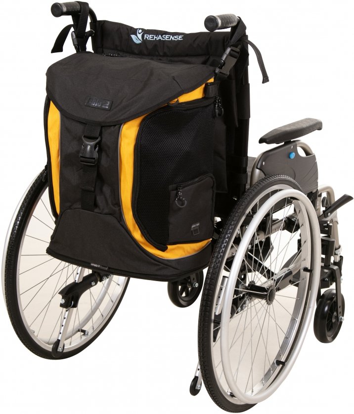 rolstoeltas torba go zwart geel