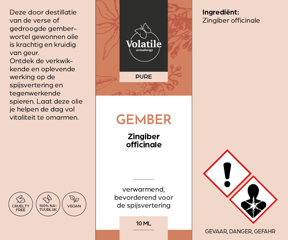 gember olie 10ml verpakking