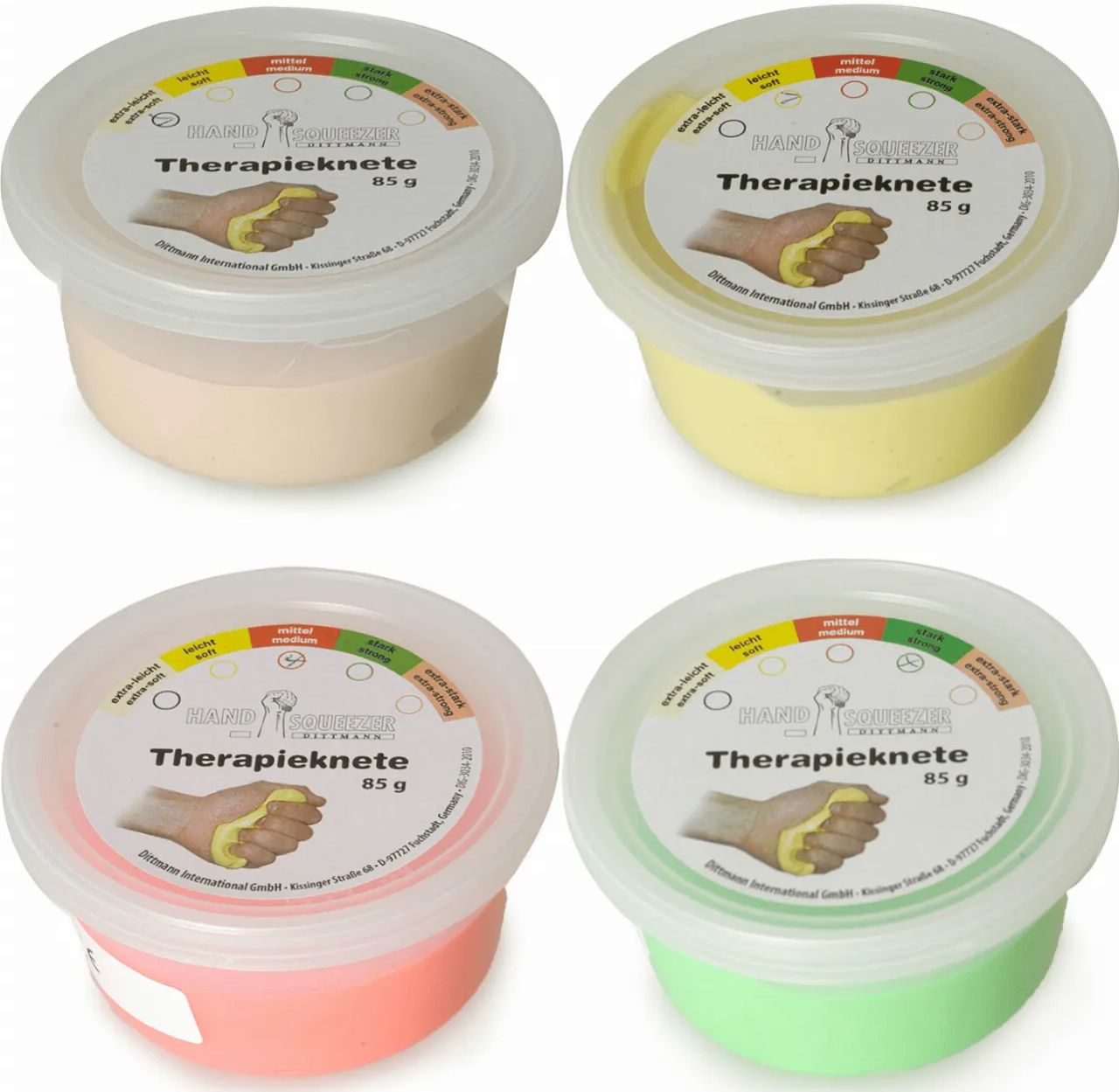 putty sterktes
