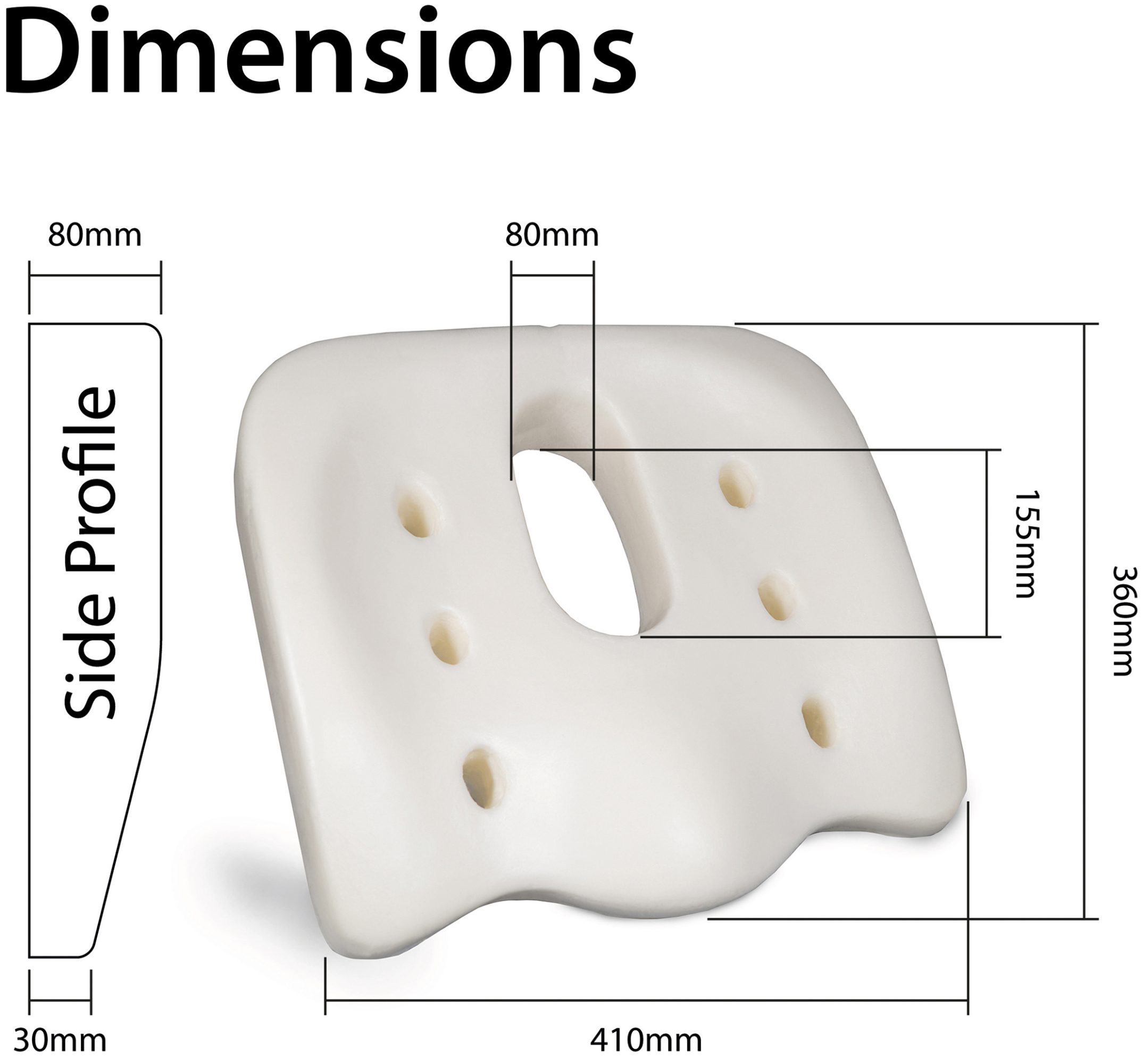 zitkussen stoel ergonomisch afmetingen