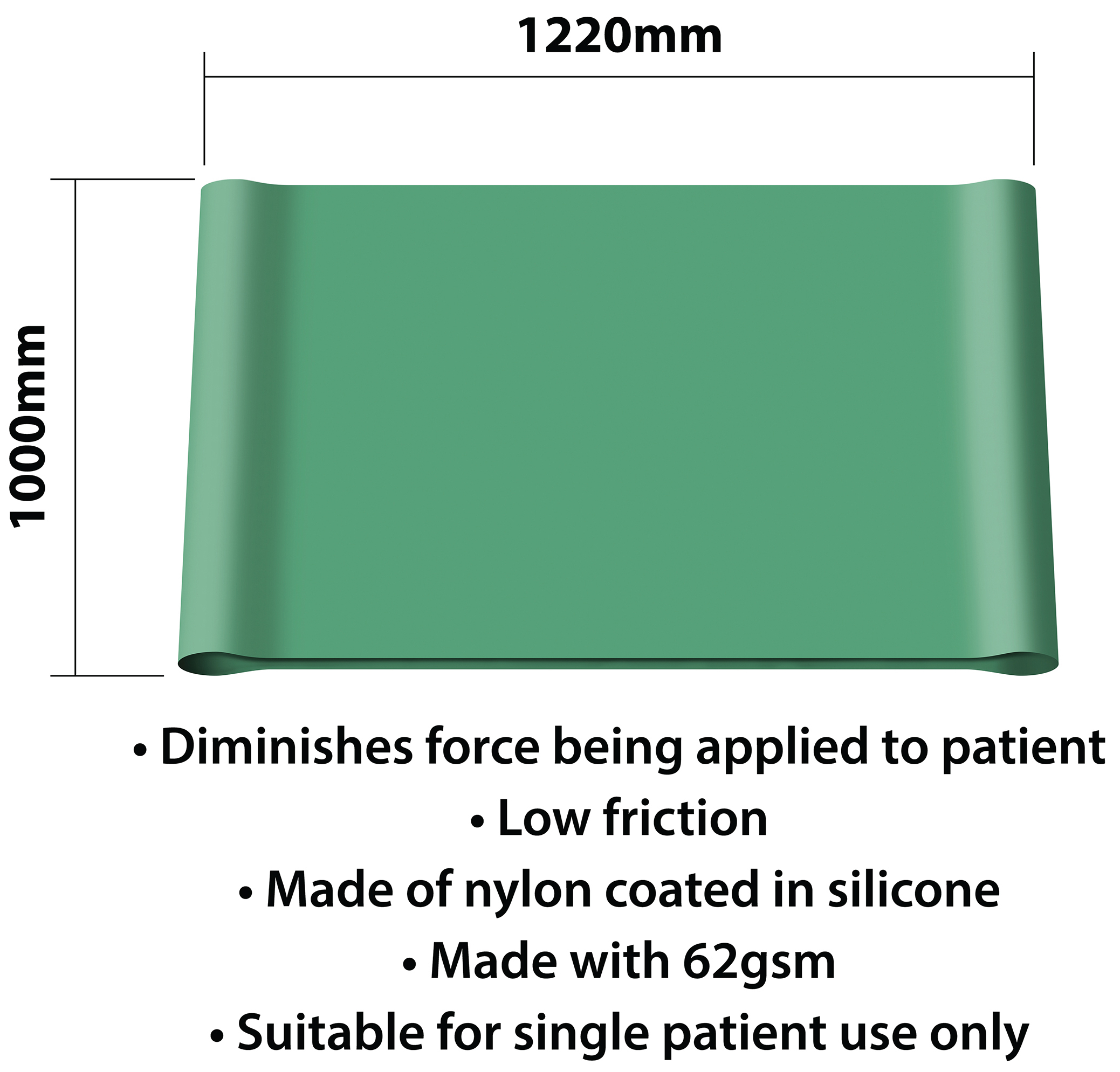 glijzeil kopen groen aidapt