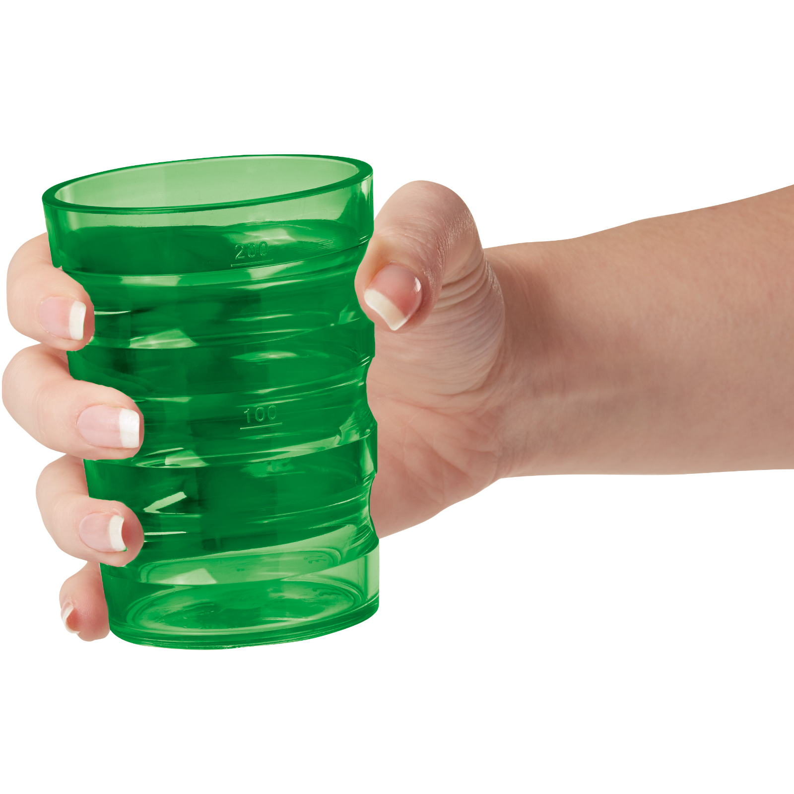 aangepaste beker voor ouderen groen