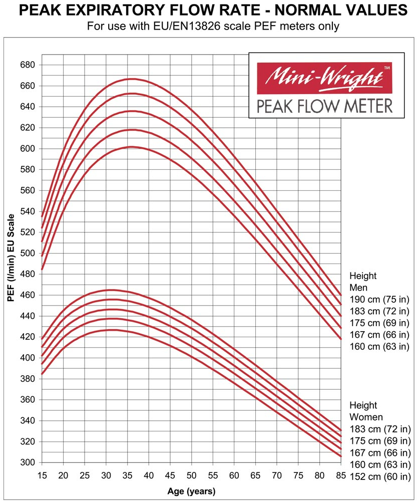 piekstroommeter waarden