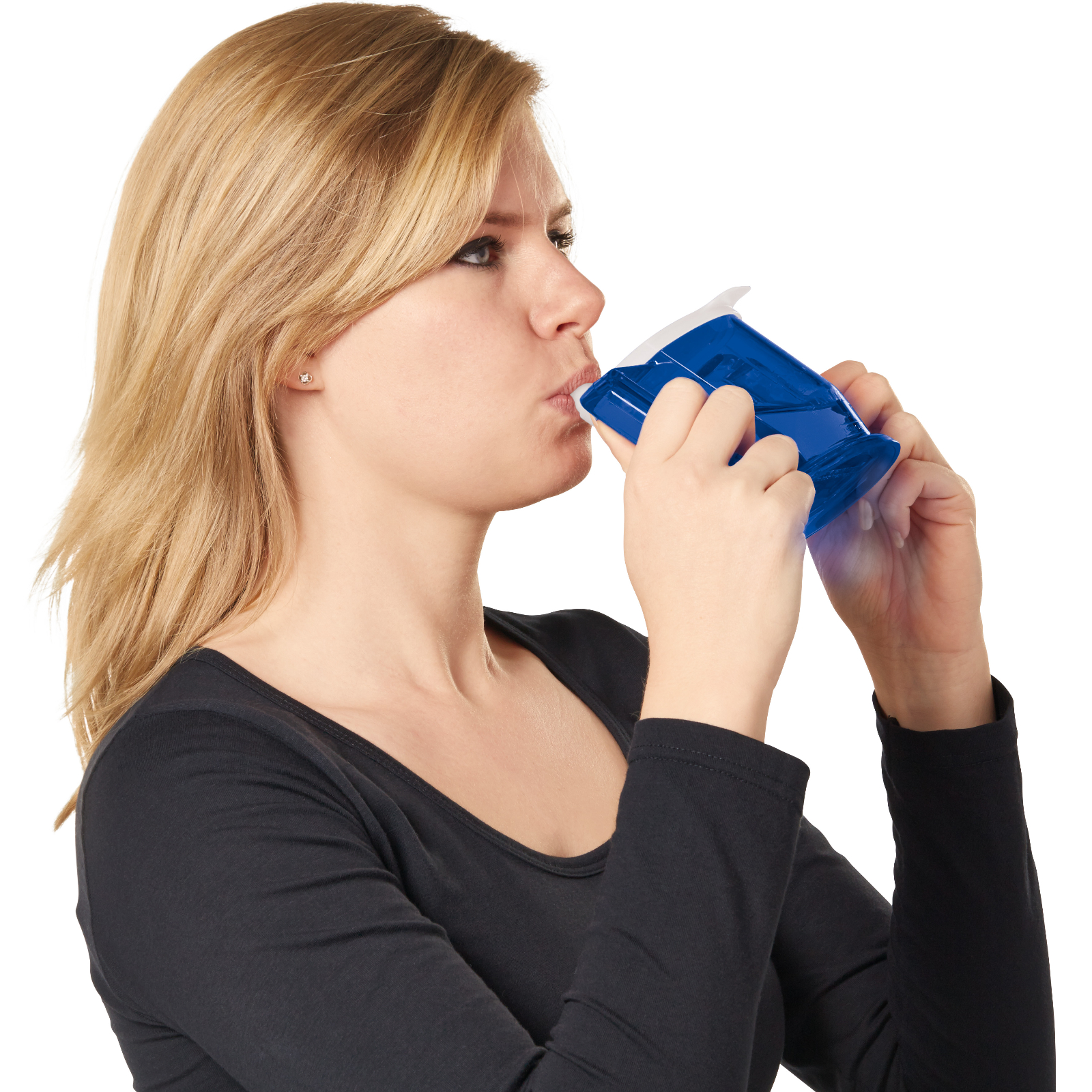 handycup blauw gebruiken