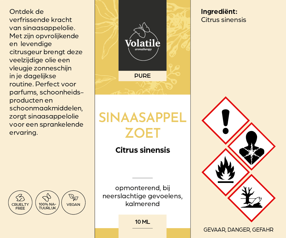 sinaasappel etherische olie 10 ml verpakking
