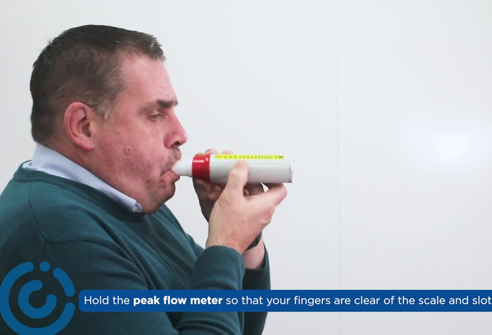 longfunctiemeter uitademen