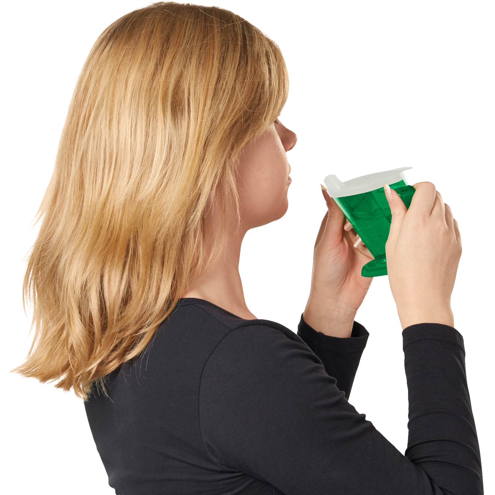 handycup met hendels groen