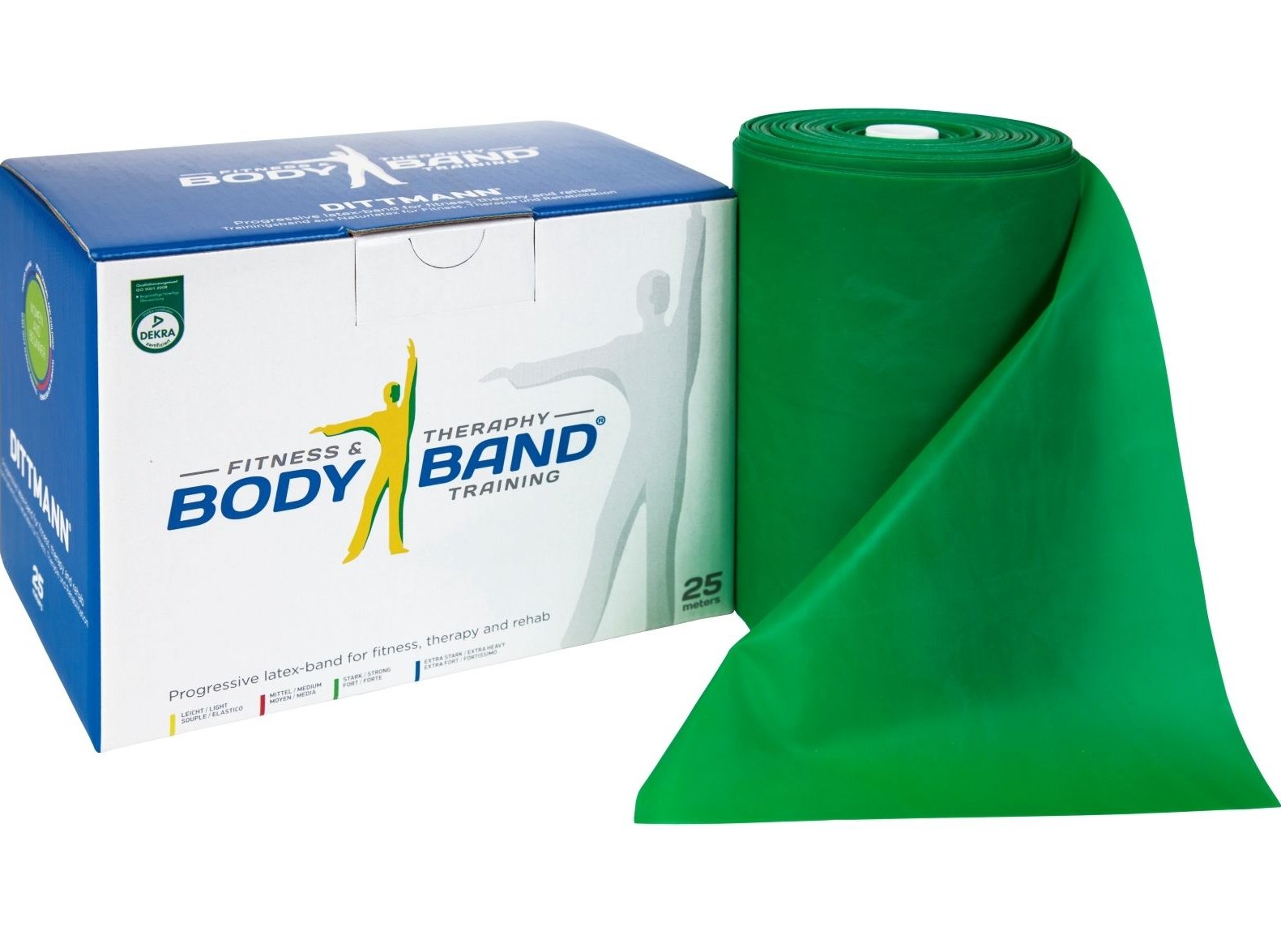 Fitness band 25 m Zwaar BodyBand Elastiek Fitnessbanden