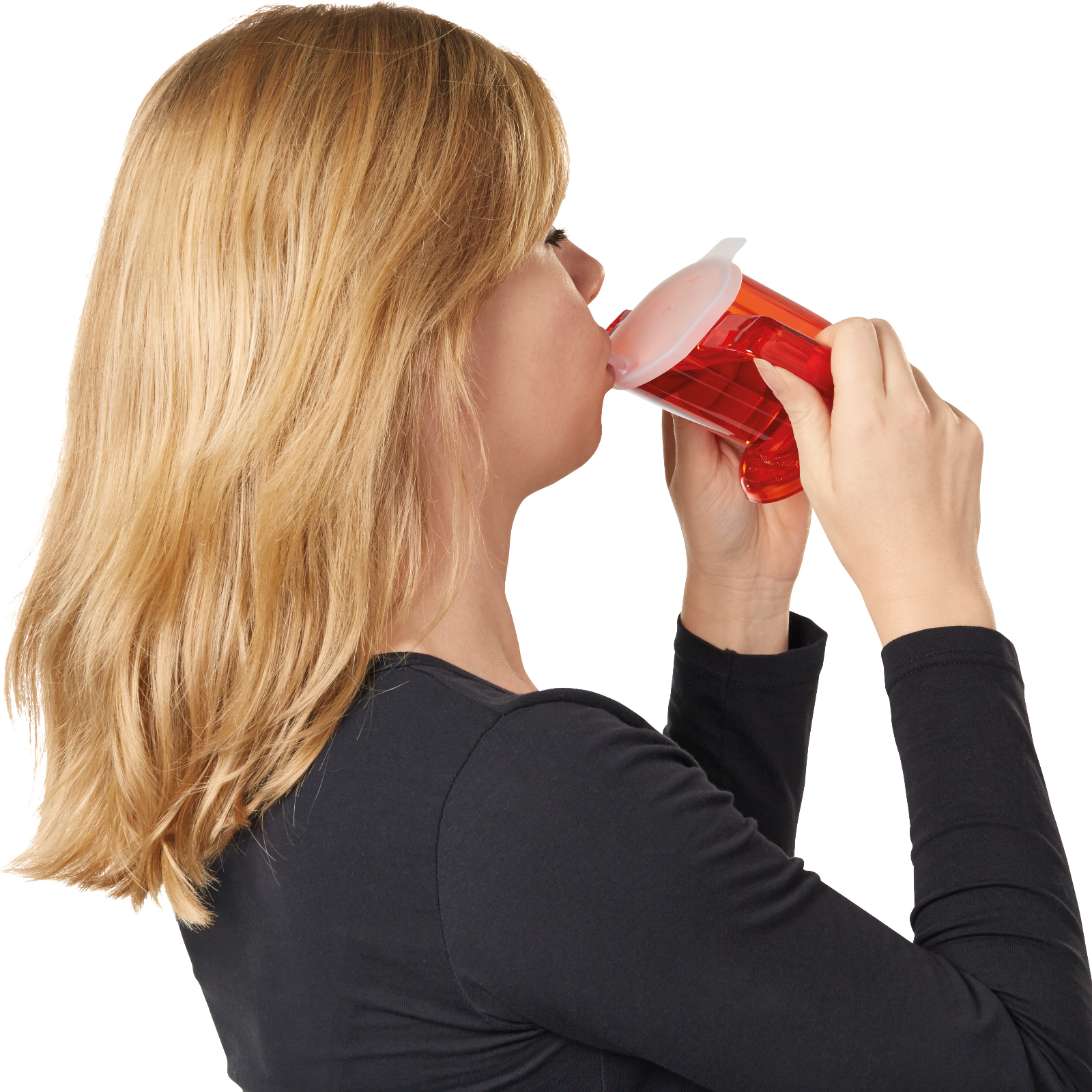 schuine drinkbeker makkelijk drinken