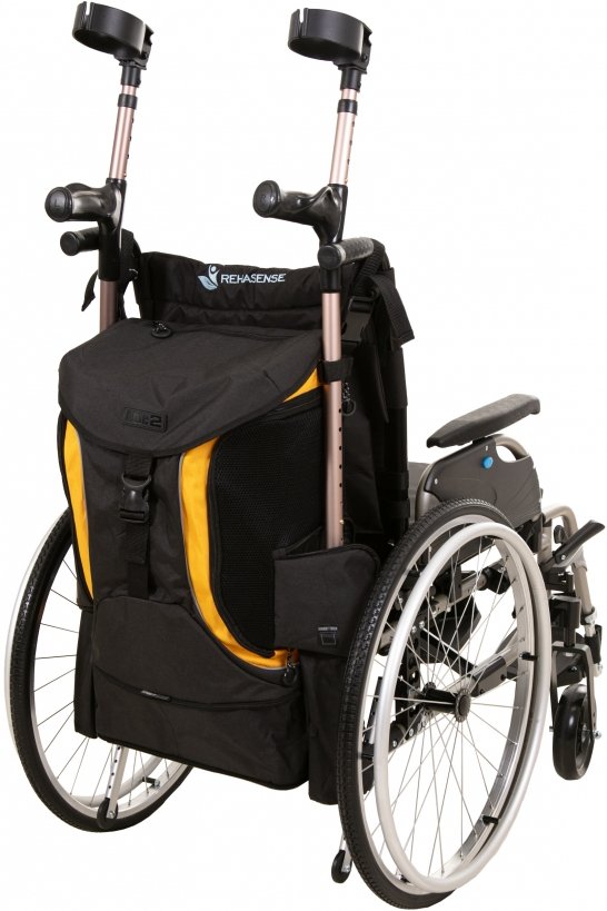 rolstoeltas achter torba go zwart geel