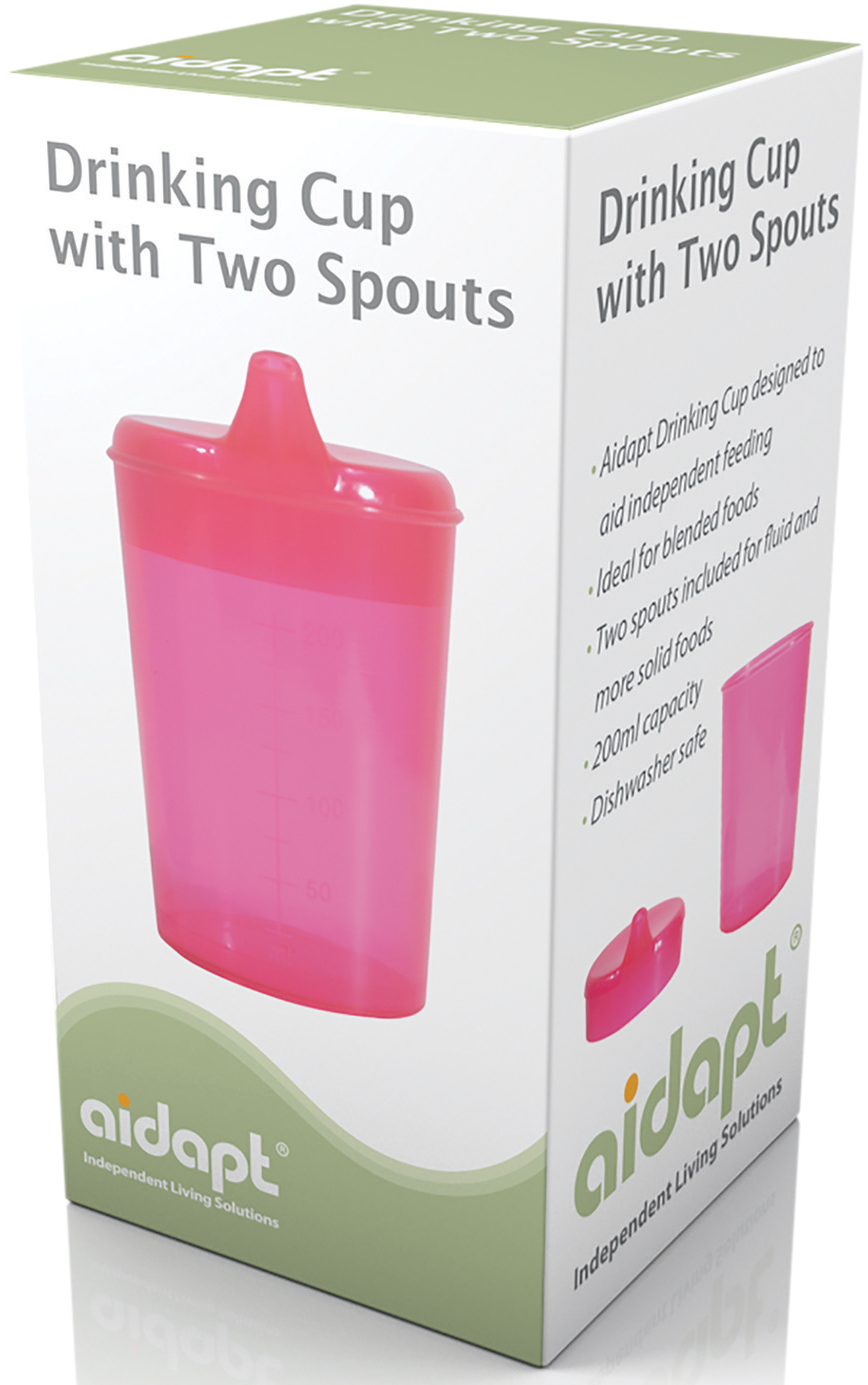 drinkbeker voor ouderen roze aidapt