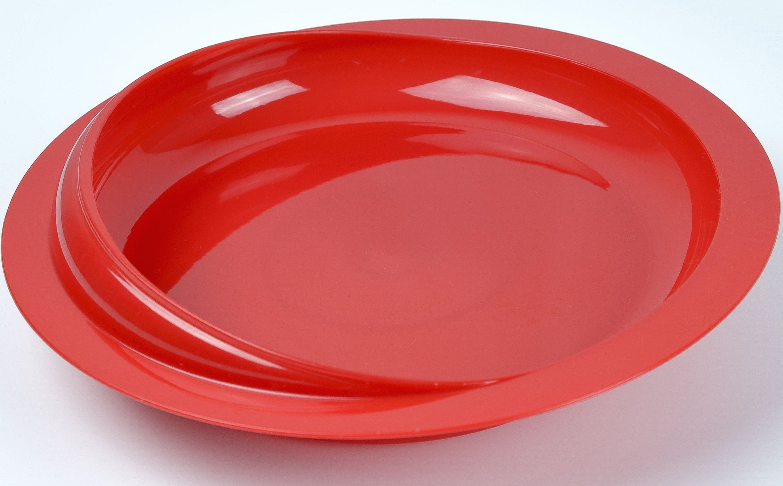 bord met zuignap kleur rood