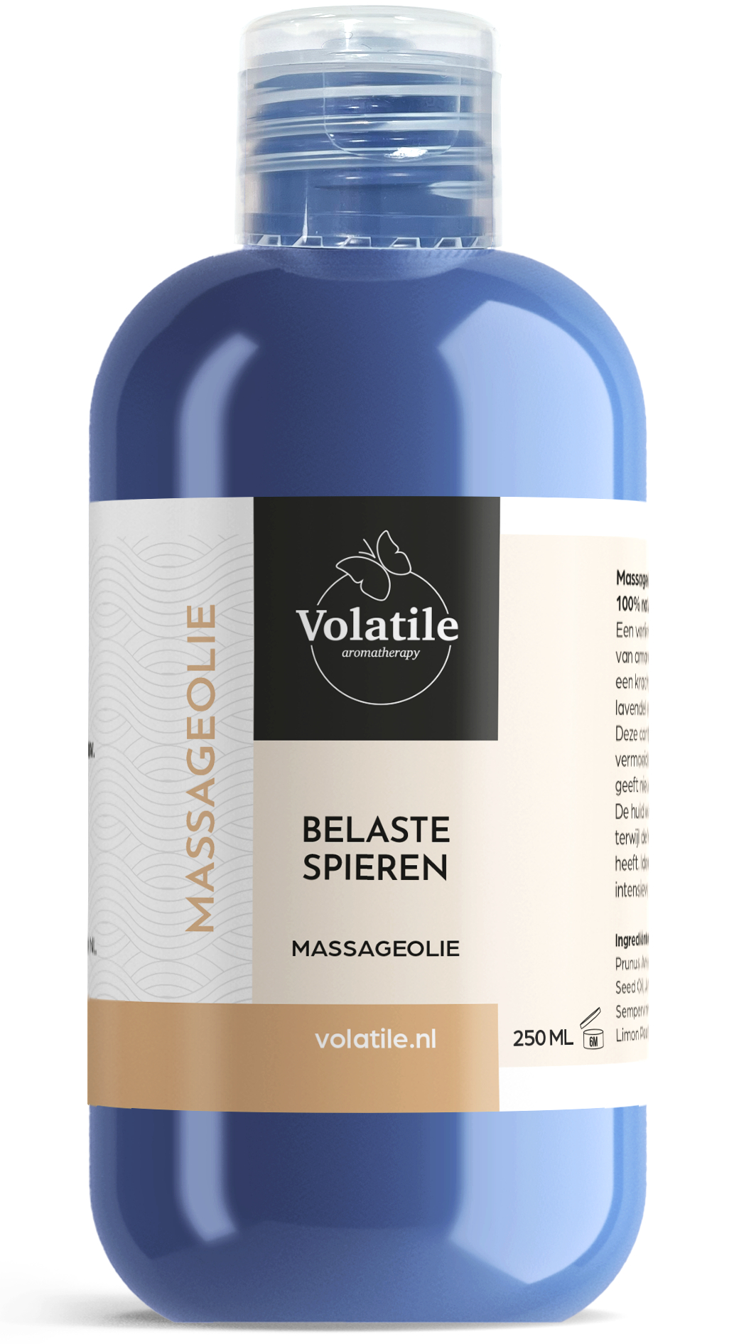 sportmassage olie belaste spieren volatile 250 ml