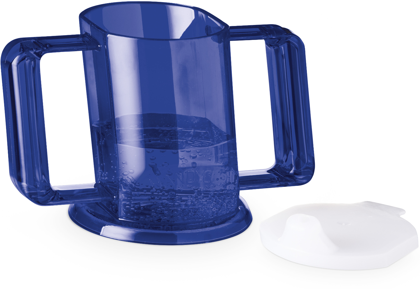 handycup drinkbeker blauw met deksel