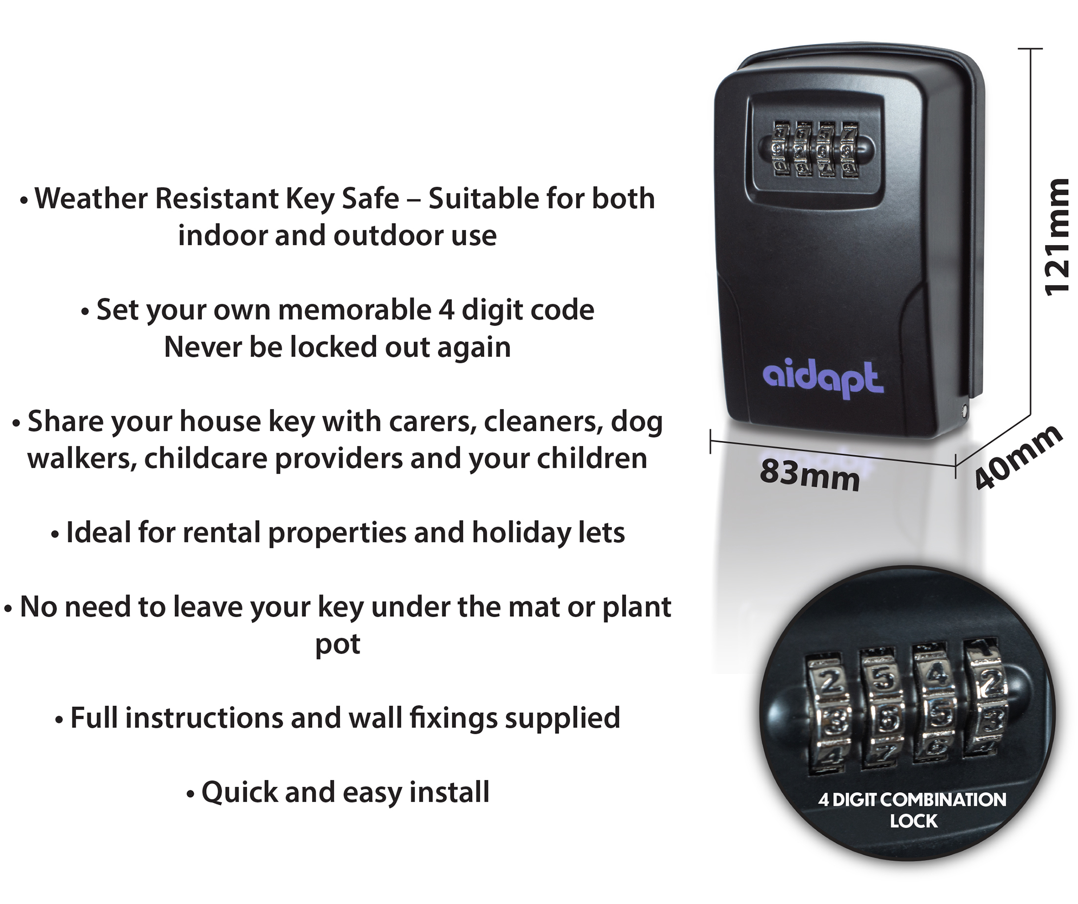 key safe aidapt voordelen