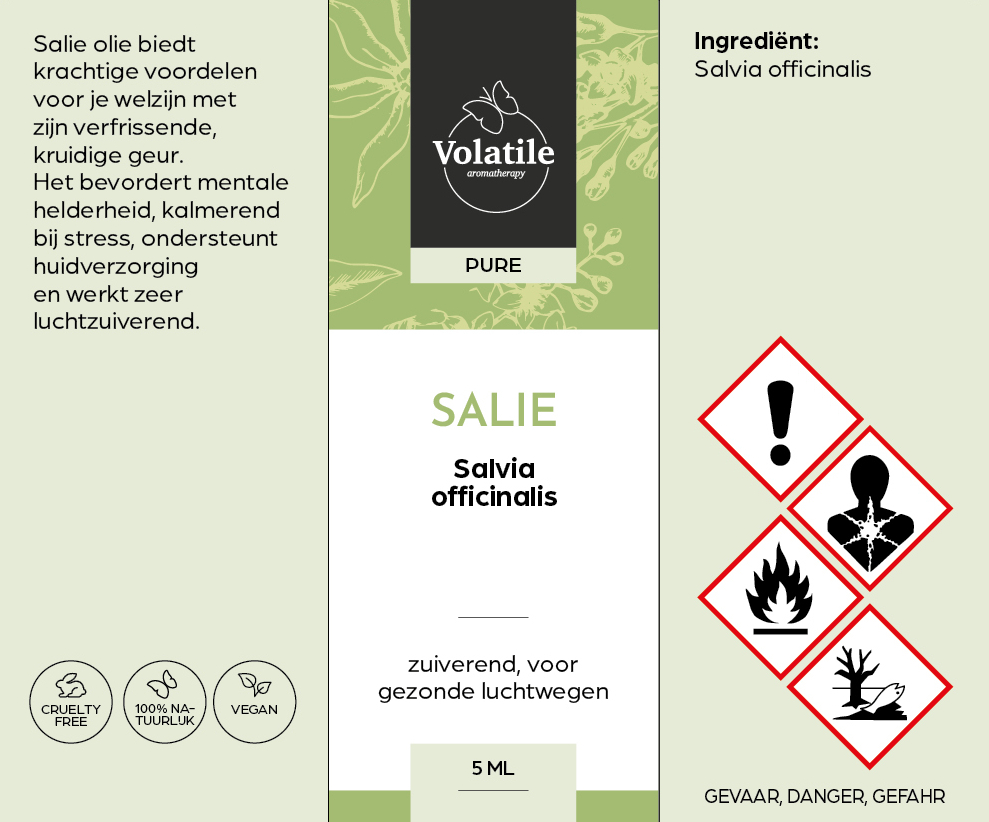 etherische olie salie 5 ml verpakking