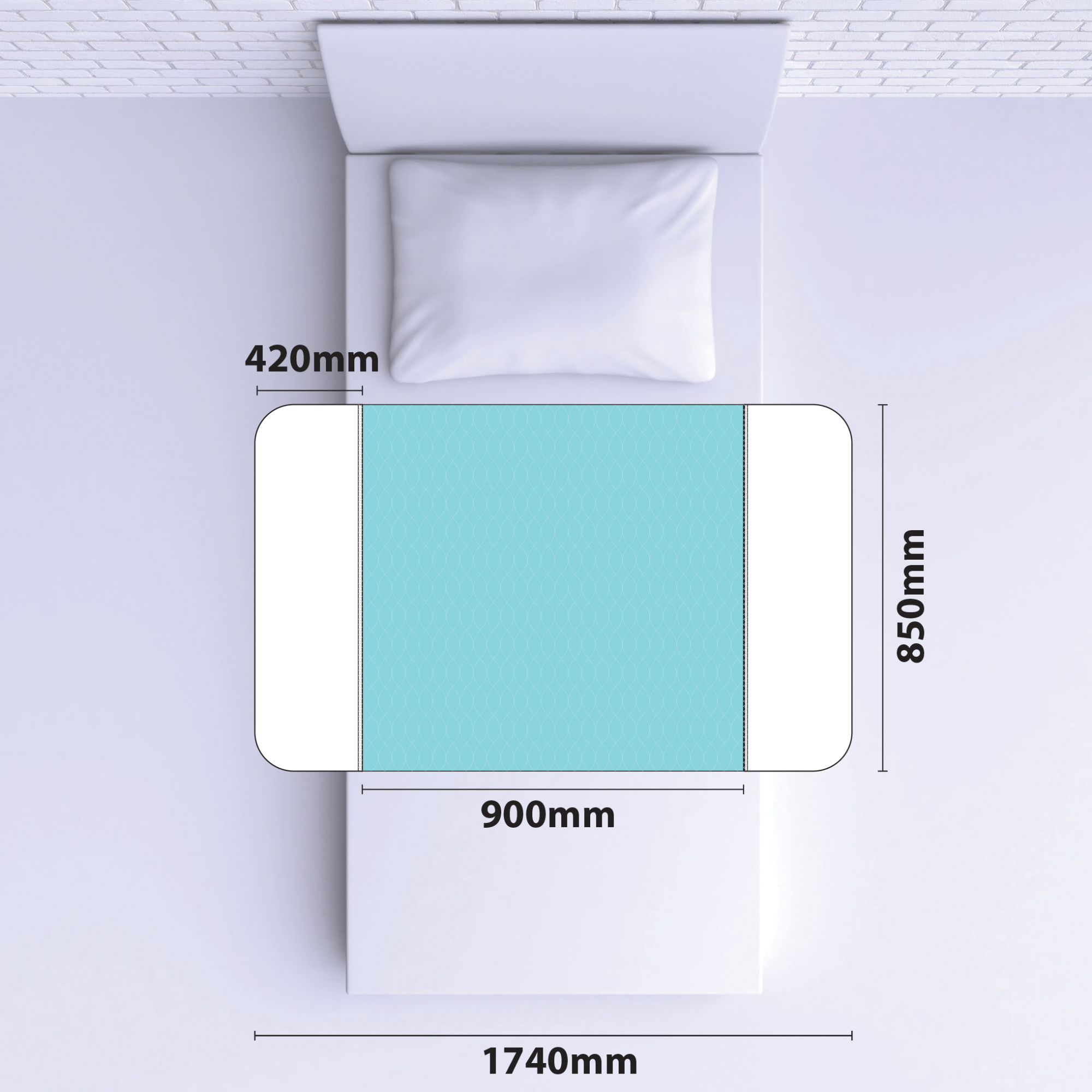 onderleggers bed wasbaar met instopstroken aidapt