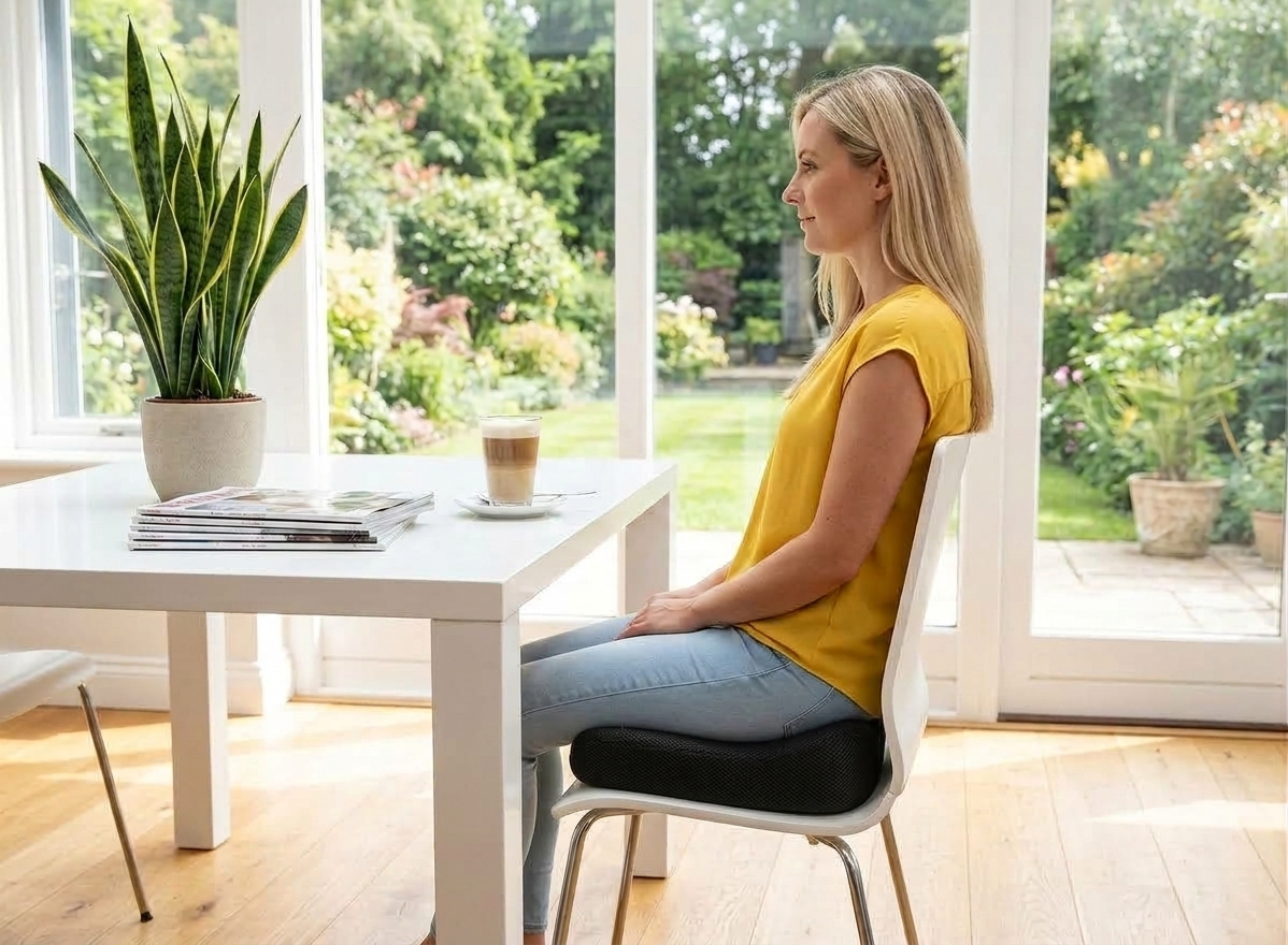 ergonomisch zitkussen aidapt gebruiken
