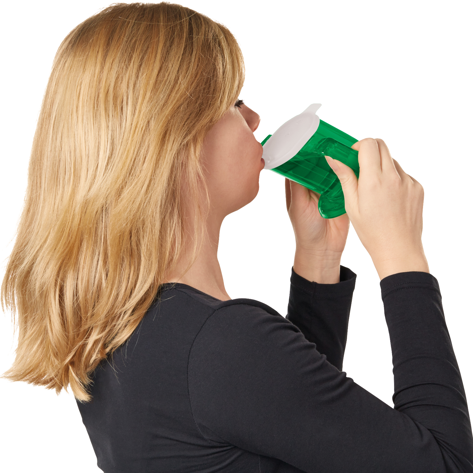 schuine beker handy cup groen