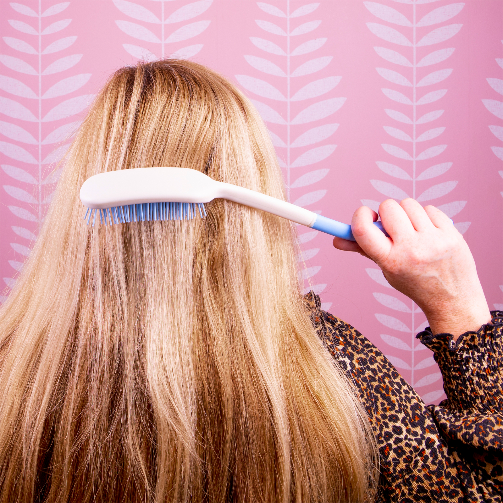 haarborstel met lange steel aidapt