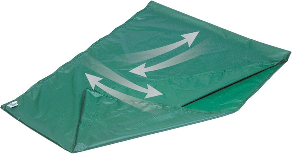 rol glijlaken bed groen