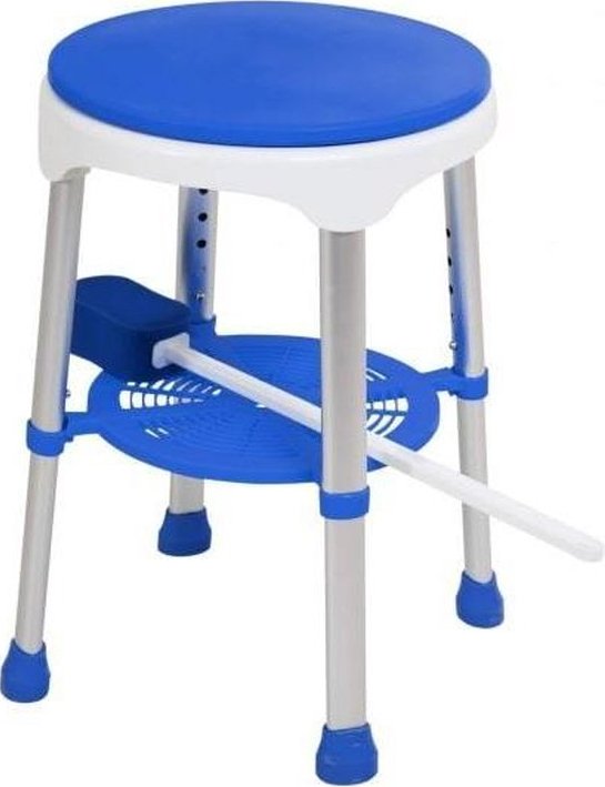 Douchekruk met draaibare zitting Badkamer kruk kunststof