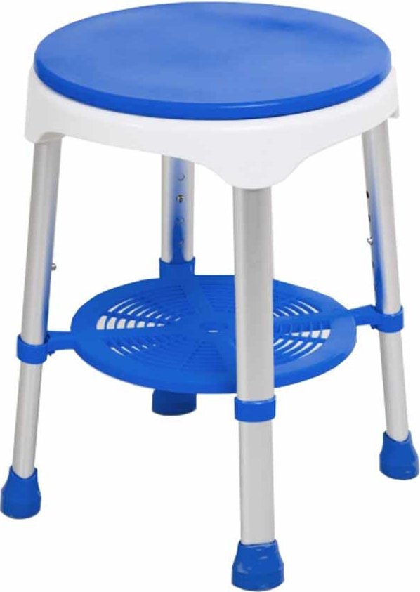 Douchekruk met draaibare zitting Badkamer kruk kunststof