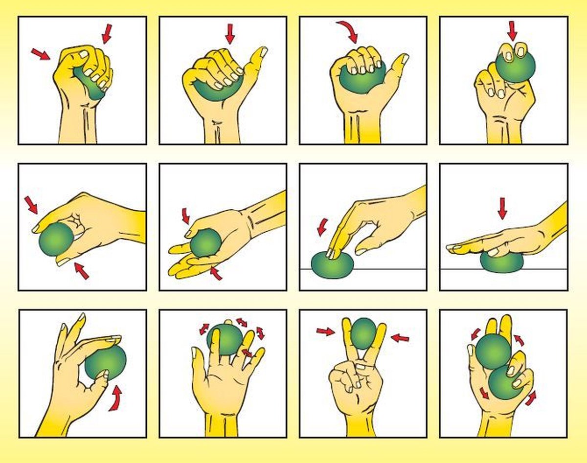 squeeze ball oefeningen