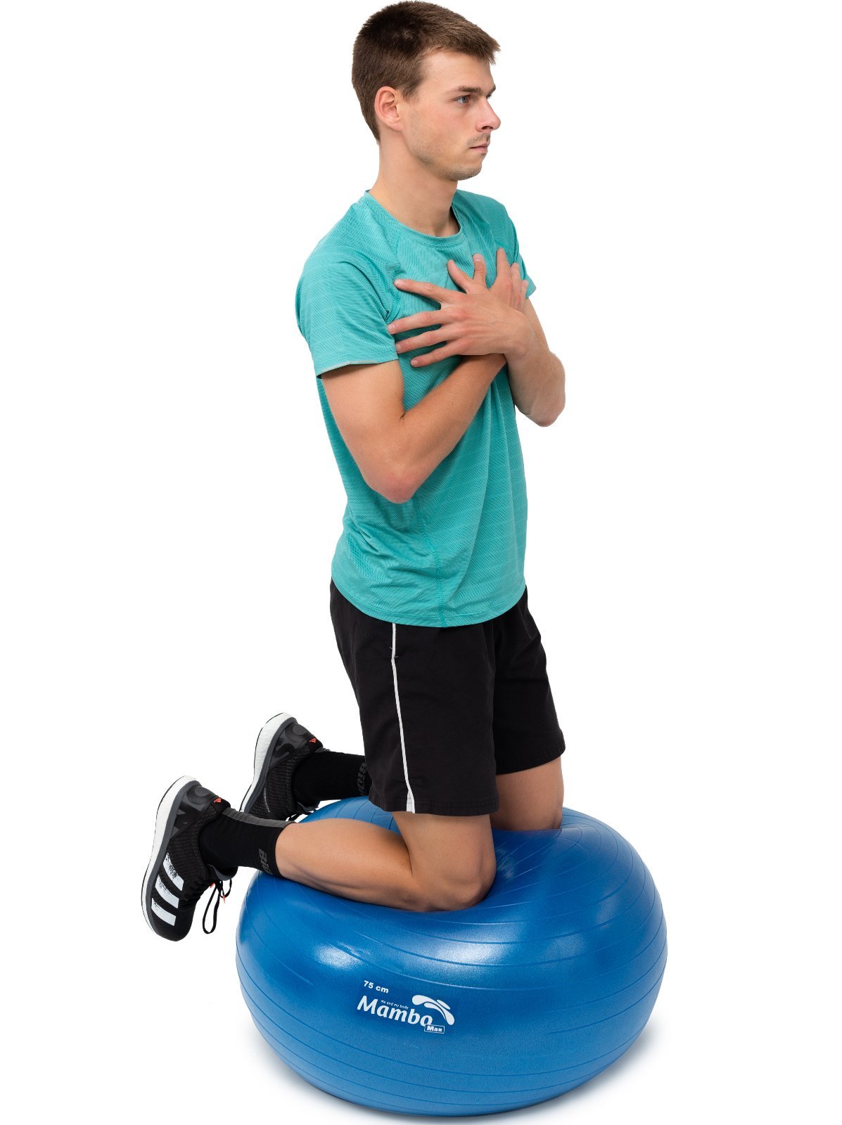 Yoga ball 75 cm Blauw Mambo Max