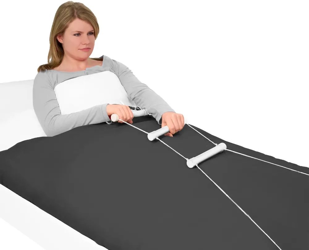 bedladder wit rechtop trekken