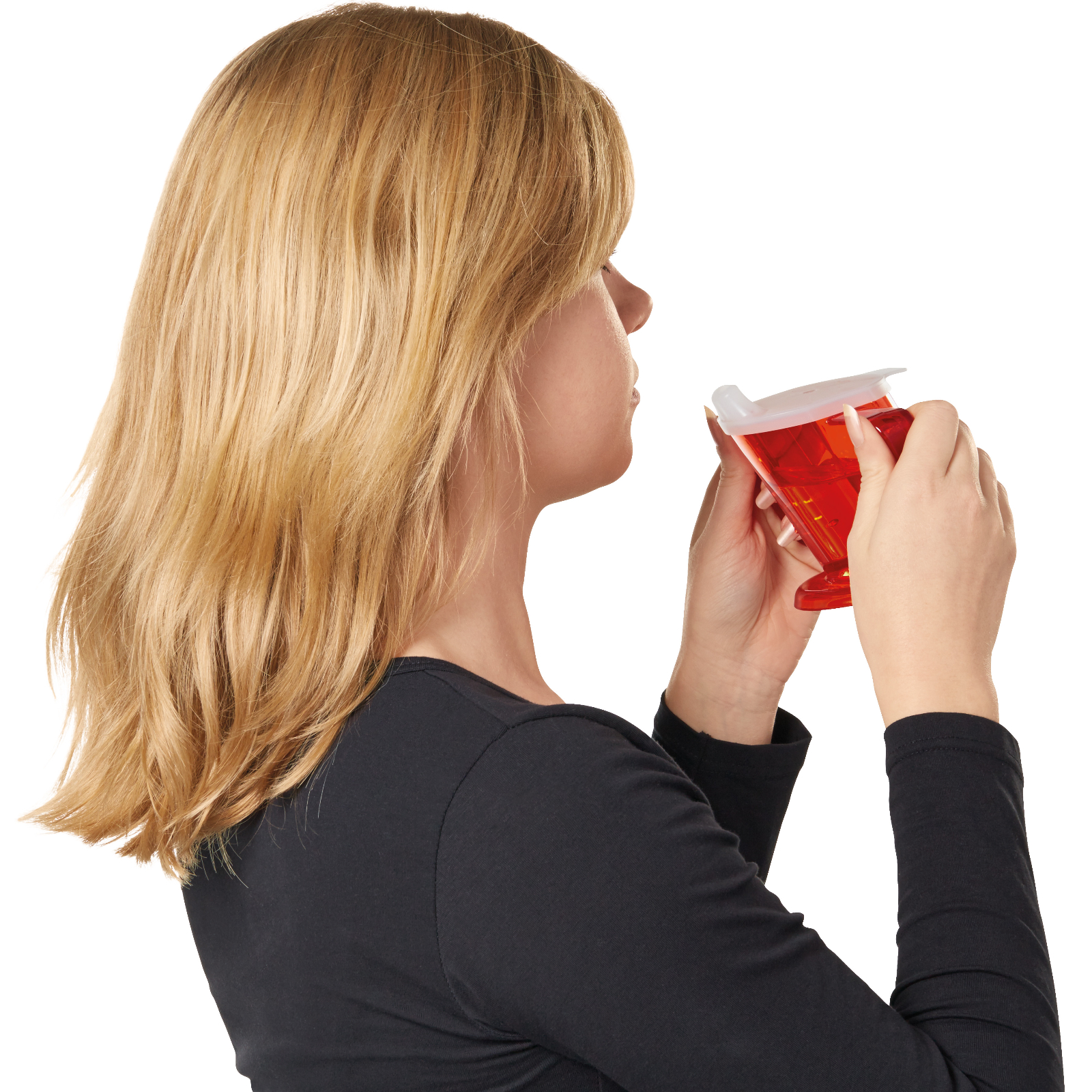 schuine drinkbeker handycup rood