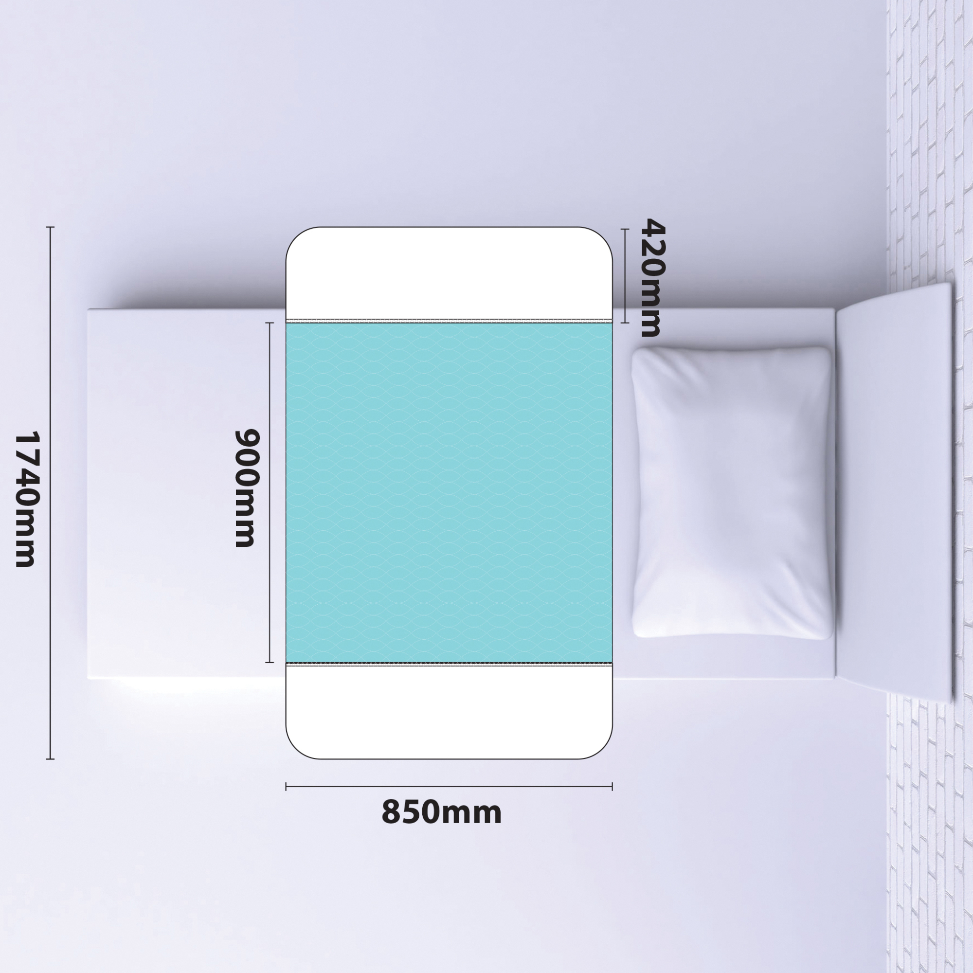 incontinentie matjes wasbaar met instopstroken aidapt