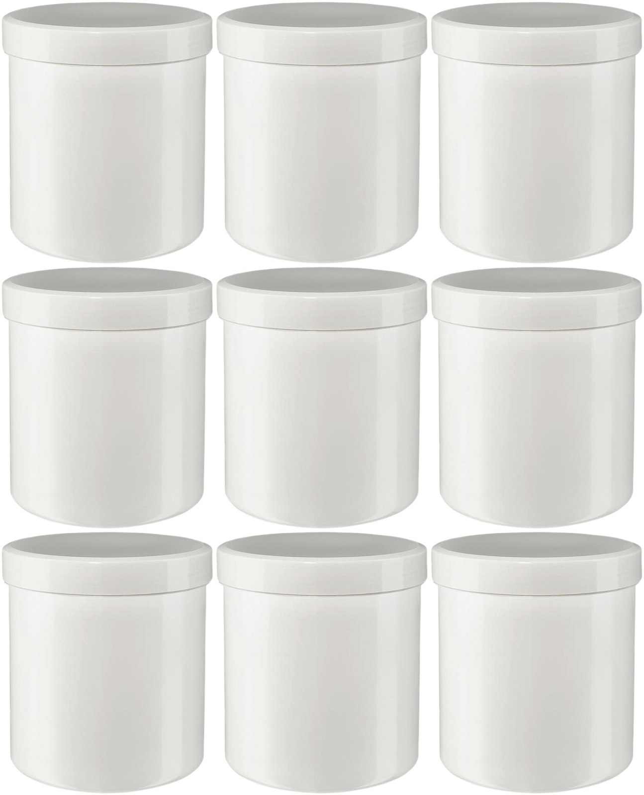 kleine plastic potjes met schroefdeksel