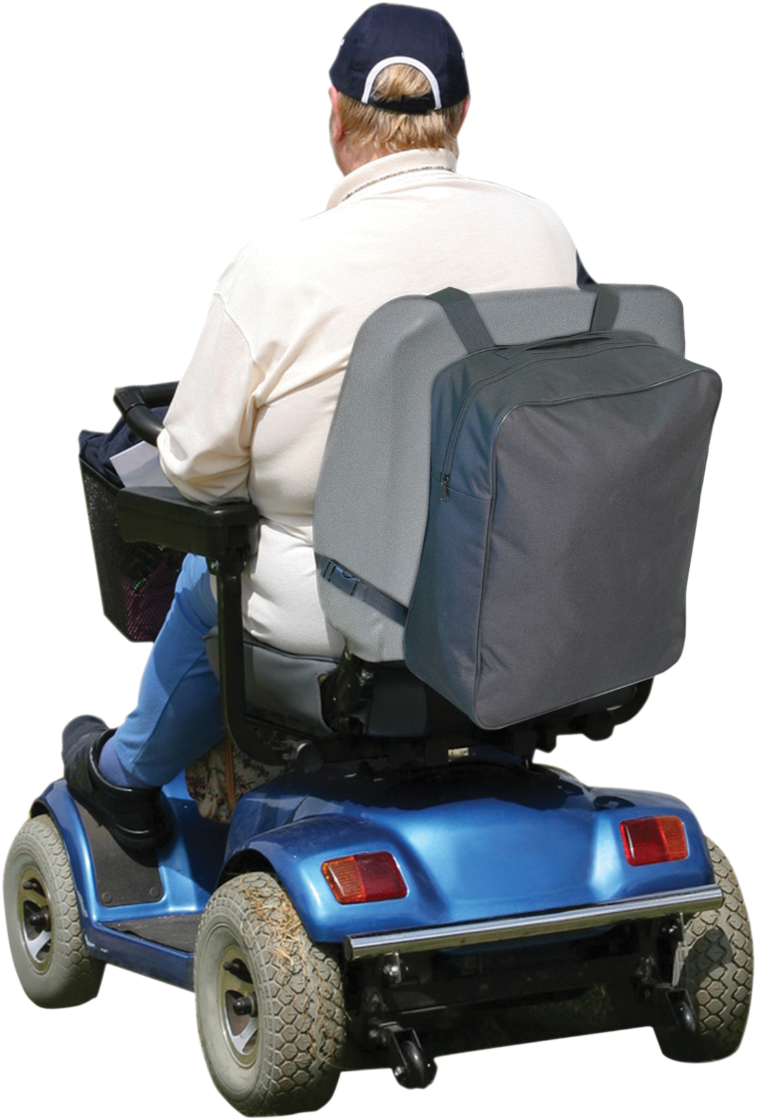 rugleuningtas scootmobiel zwart aidapt