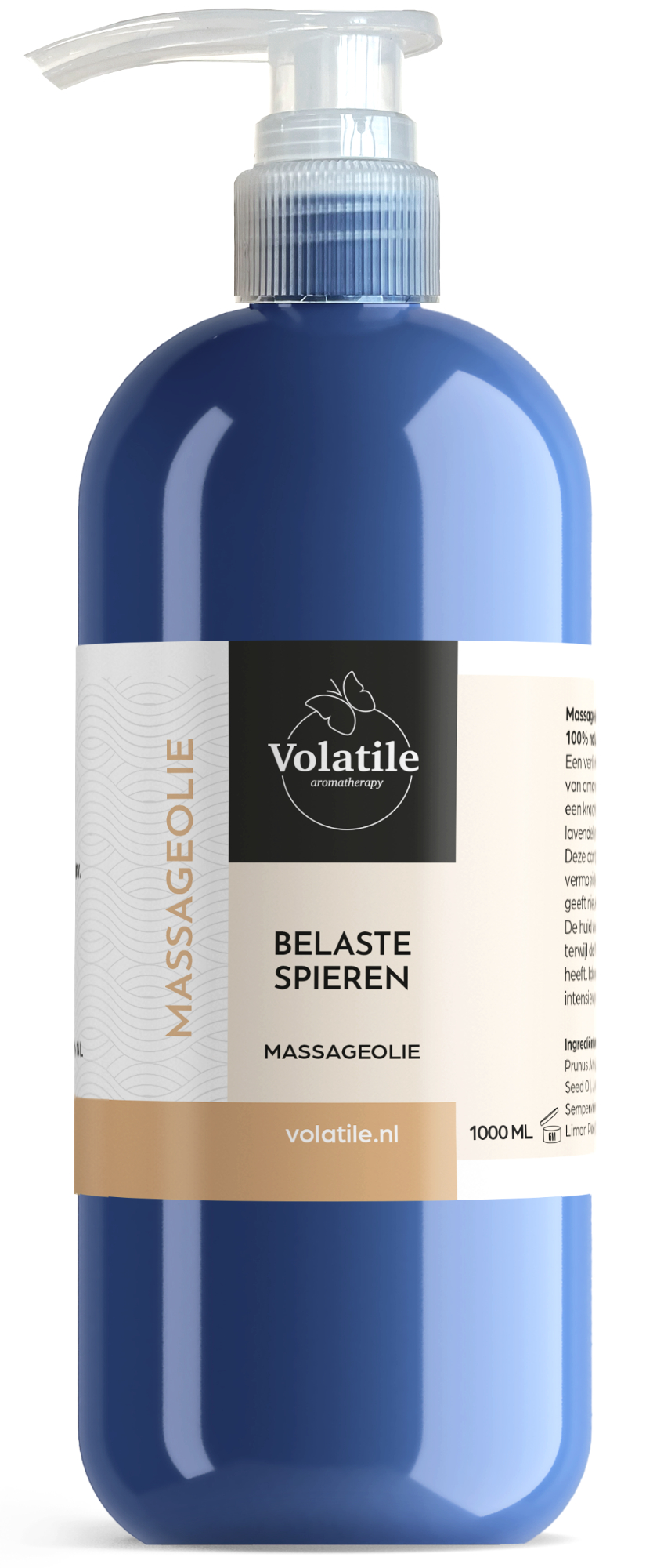 sportmassage olie belaste spieren volatile 1 liter