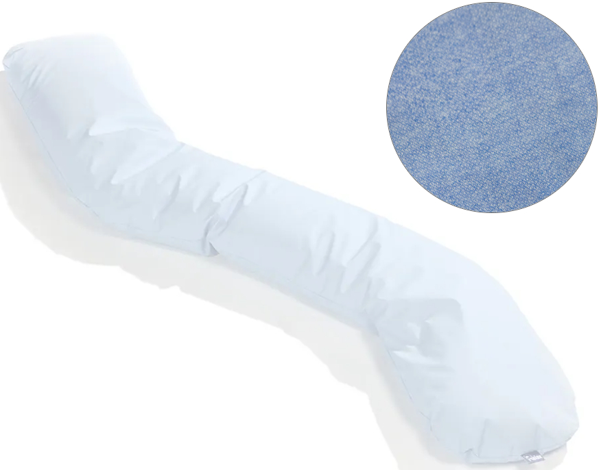 hoes lichaamskussen s-kussen lichtblauw fico