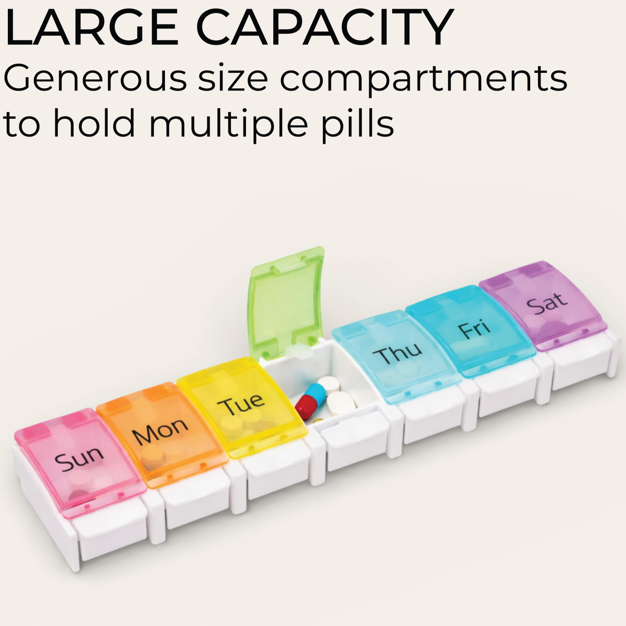 pillendoos 7 dagen grote vakken