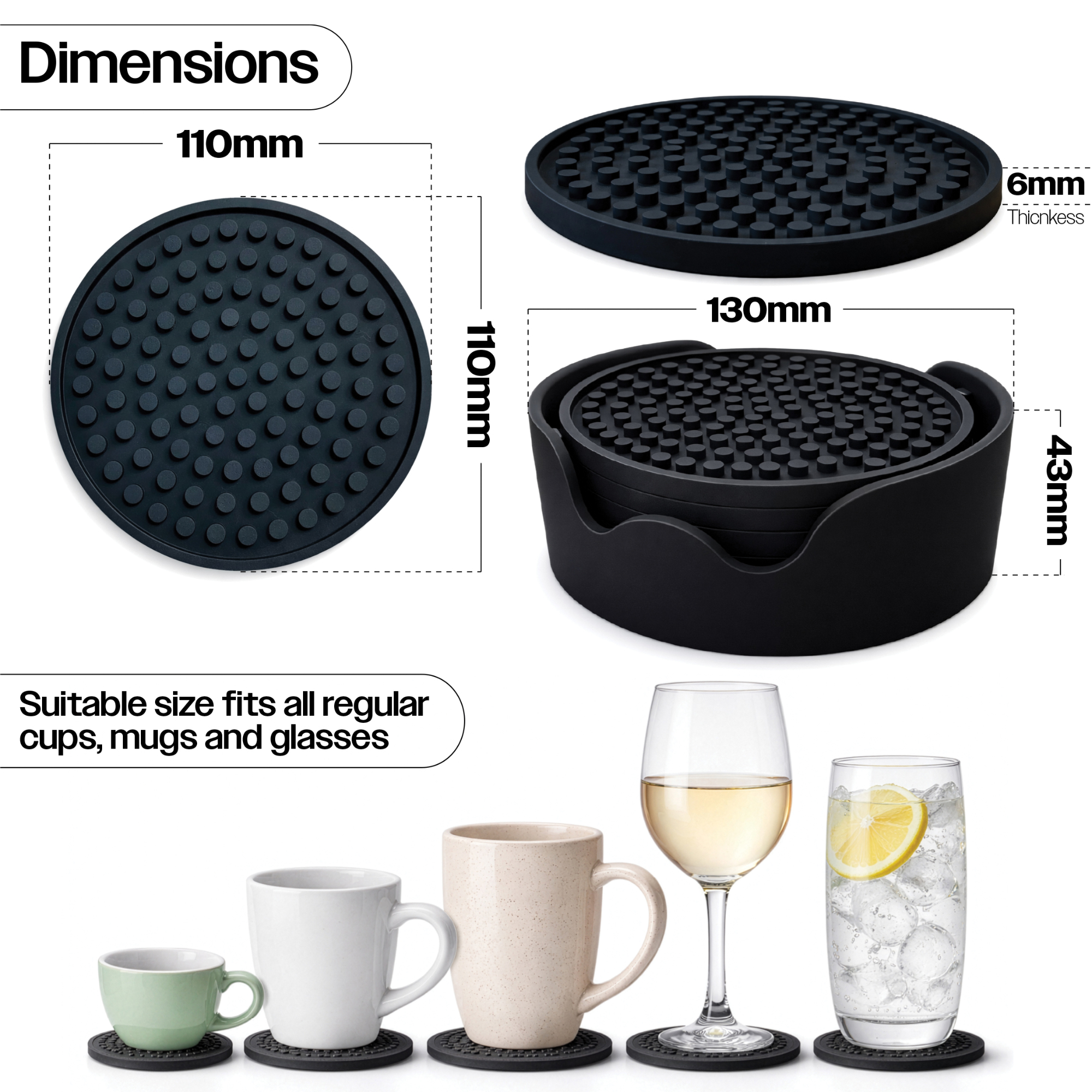 antislip onderzetters afmetingen en toepassingen