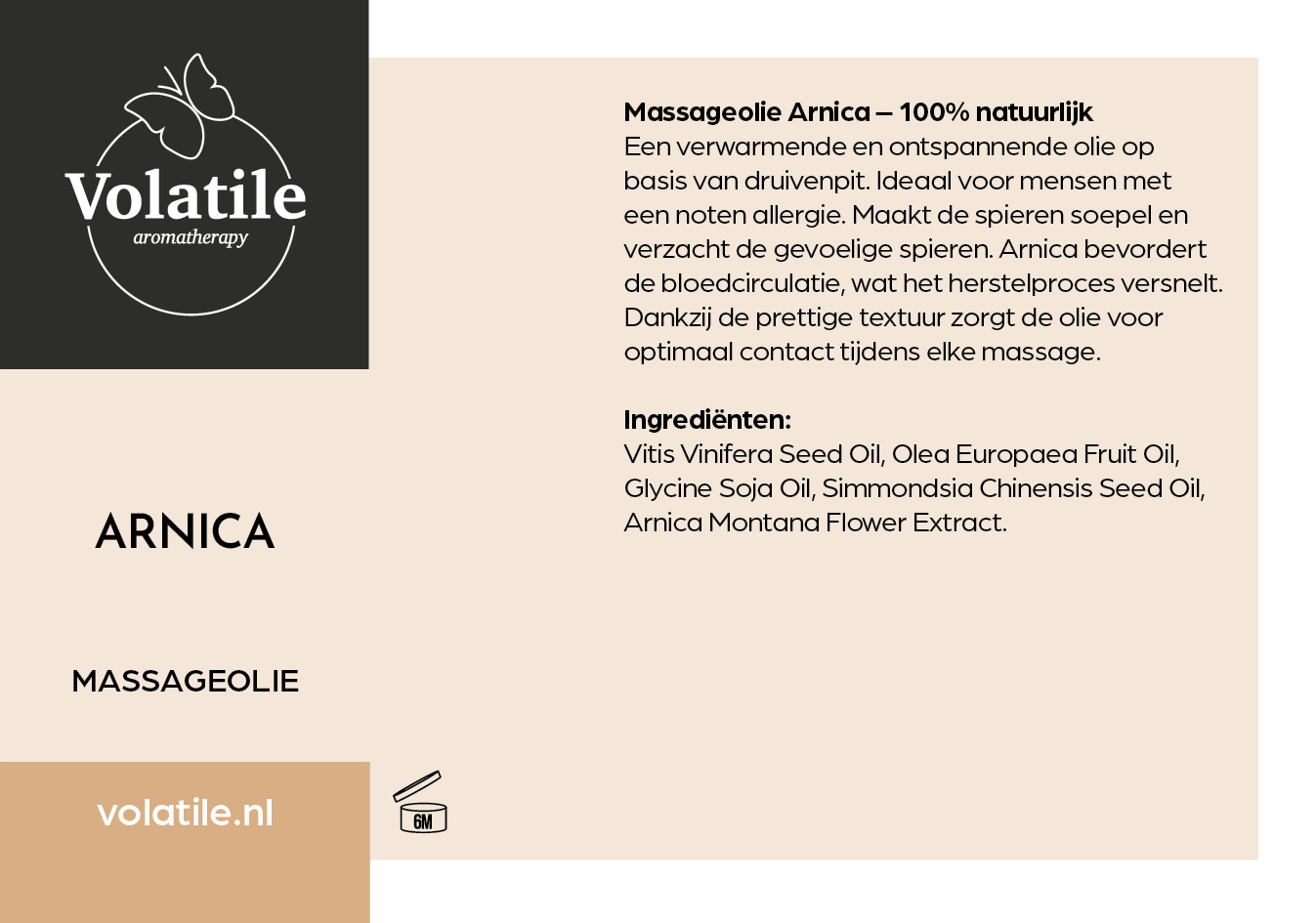 arnica massageolie volatile 250 ml ingredienten