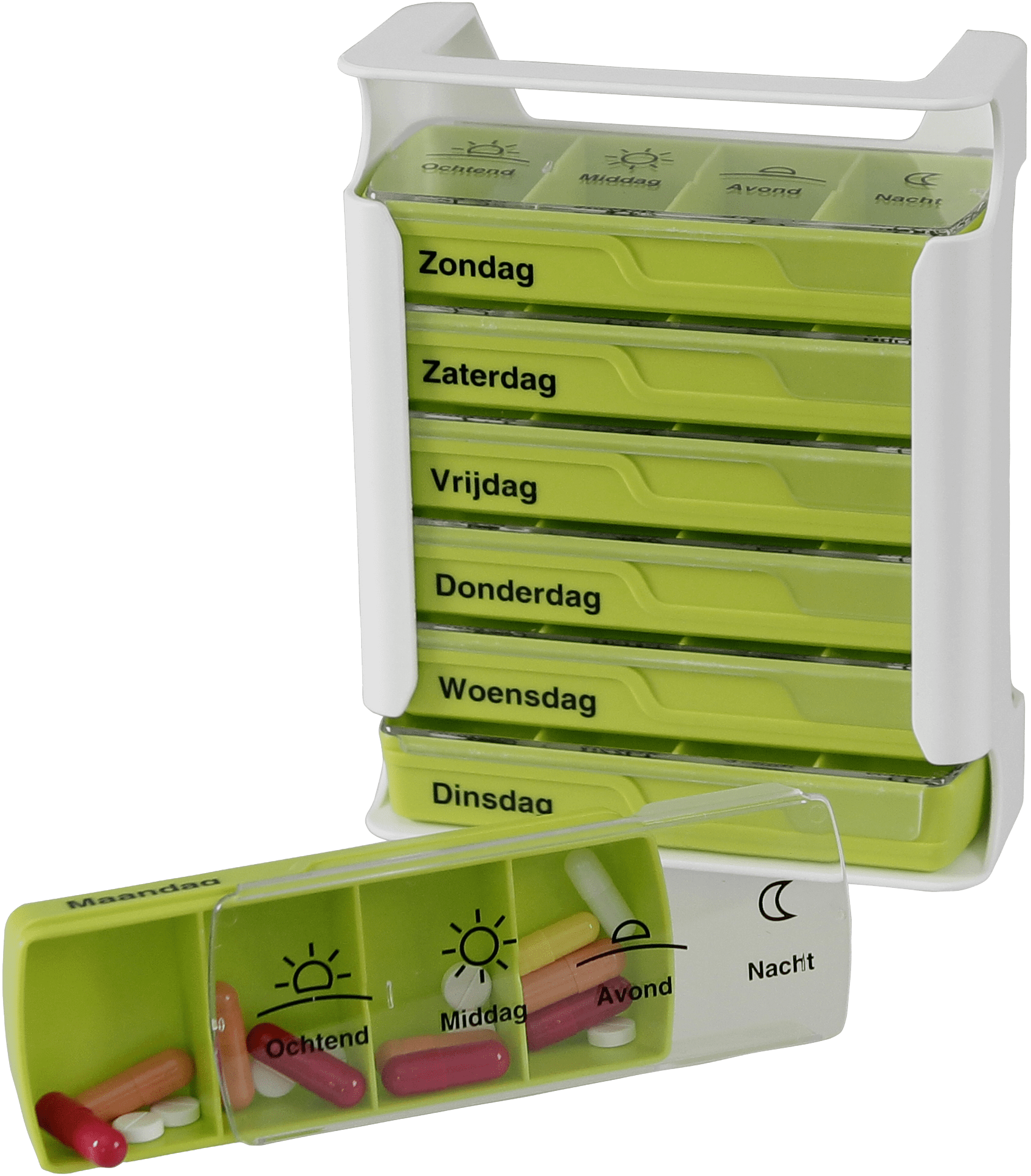 Anabox compacte pillendoos groen