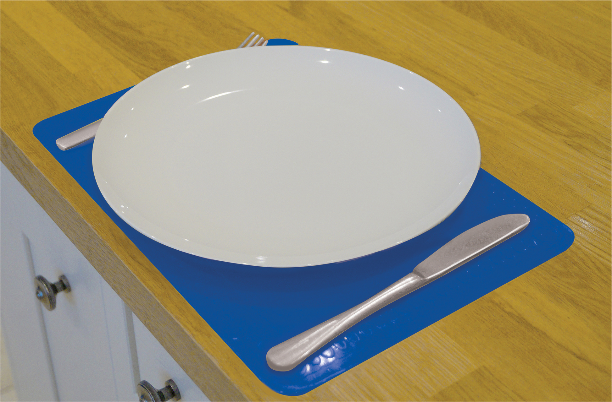placemat antislip blauw 25x18 cm aidapt