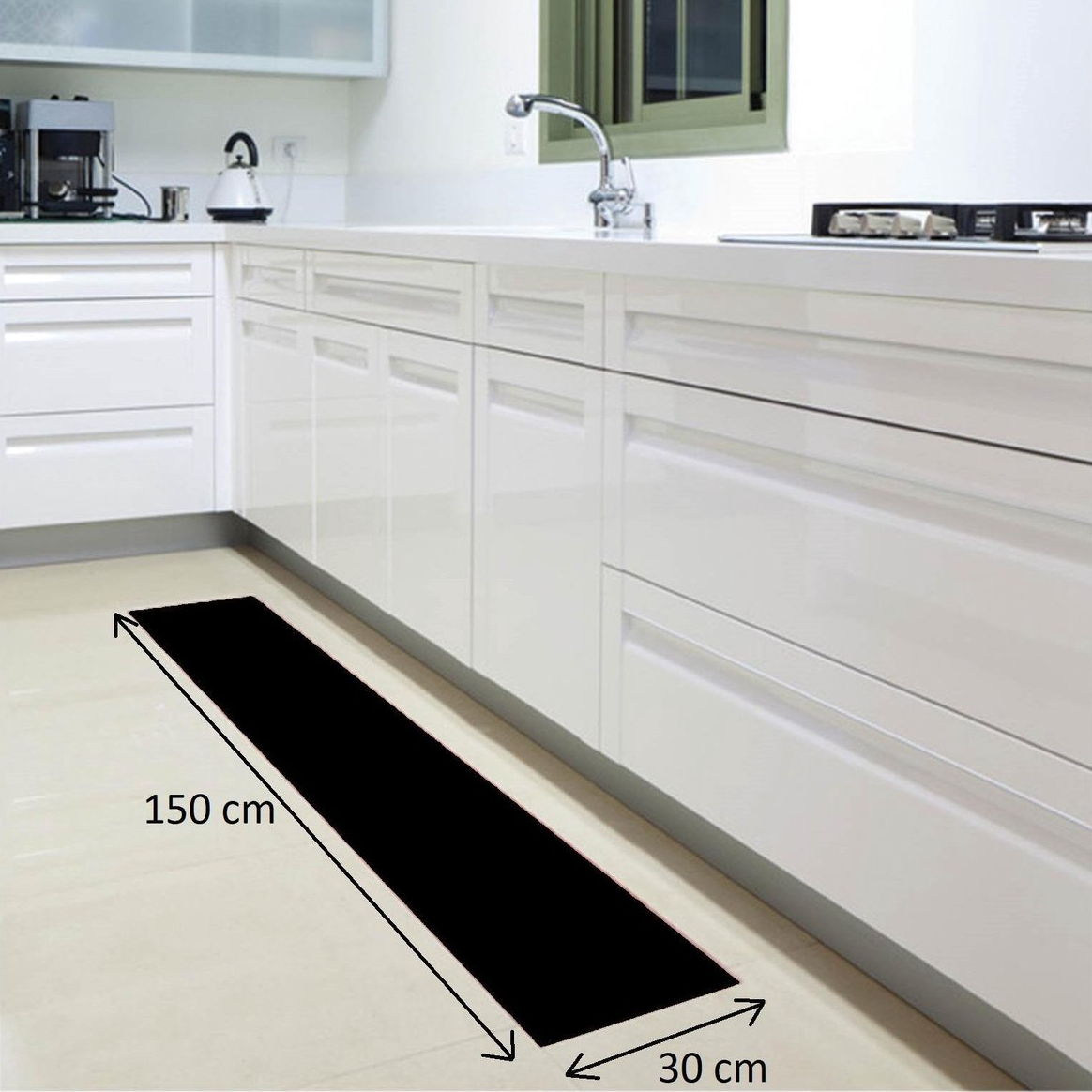 antislipmat keuken zwart aidapt