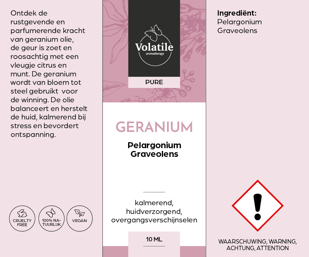 geranium etherische olie verpakking 10 ml