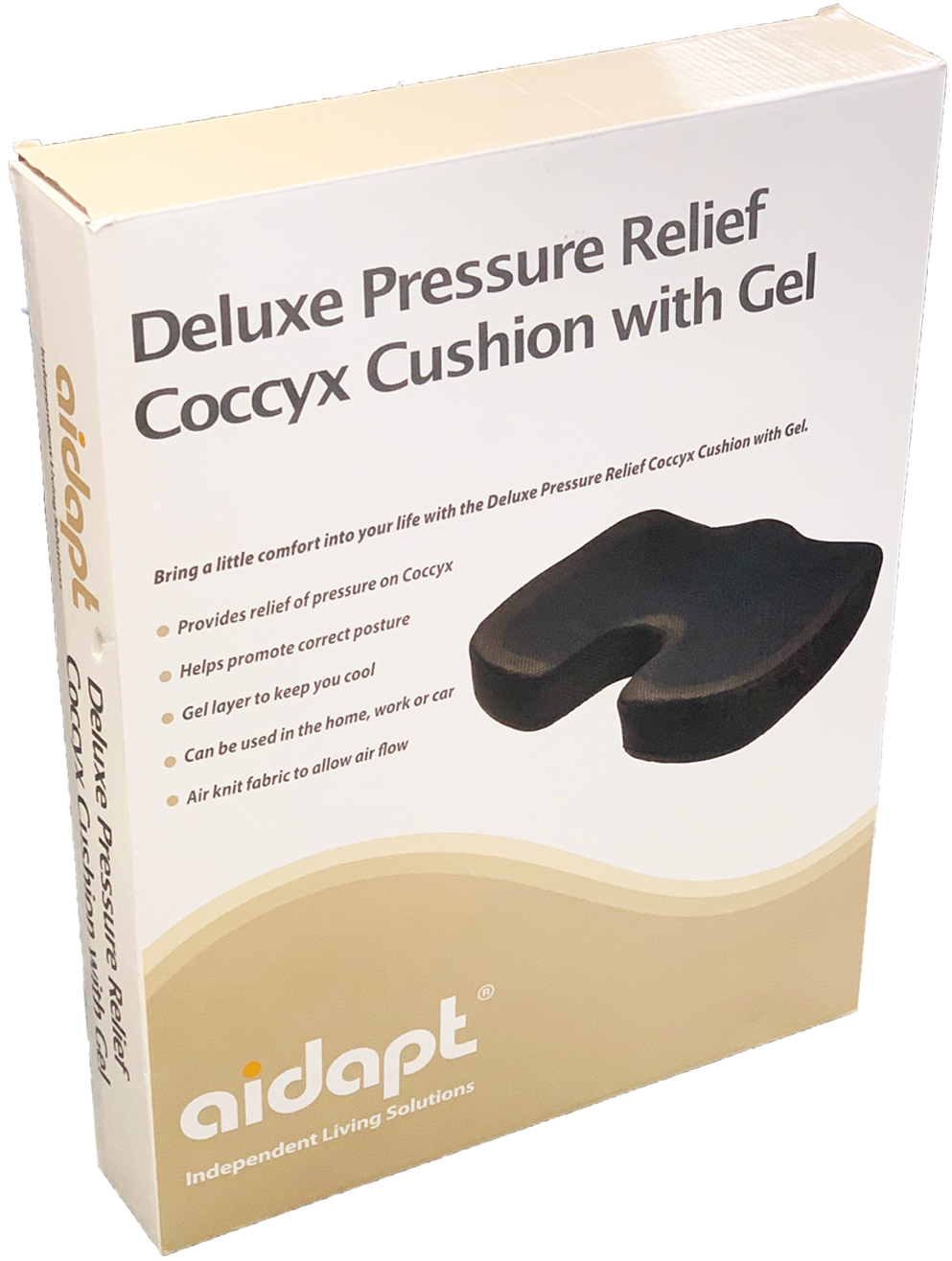 drukverlagend zitkussen met gel aidapt